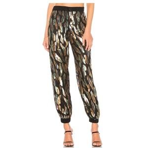 NEW House of Harlow Andres Metallic Pant E12